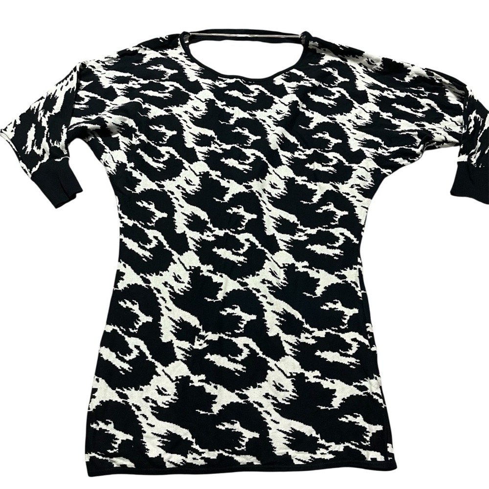 Vintage Betsey Johnson Y2K 2000s Abstract Animal Print Mini Dress Size Medium